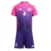 Camisa de time de futebol Alemanha Jonathan Tah #4 Replicas 2º Equipamento Infantil Europeu 2024 Manga Curta (+ Calças curtas)